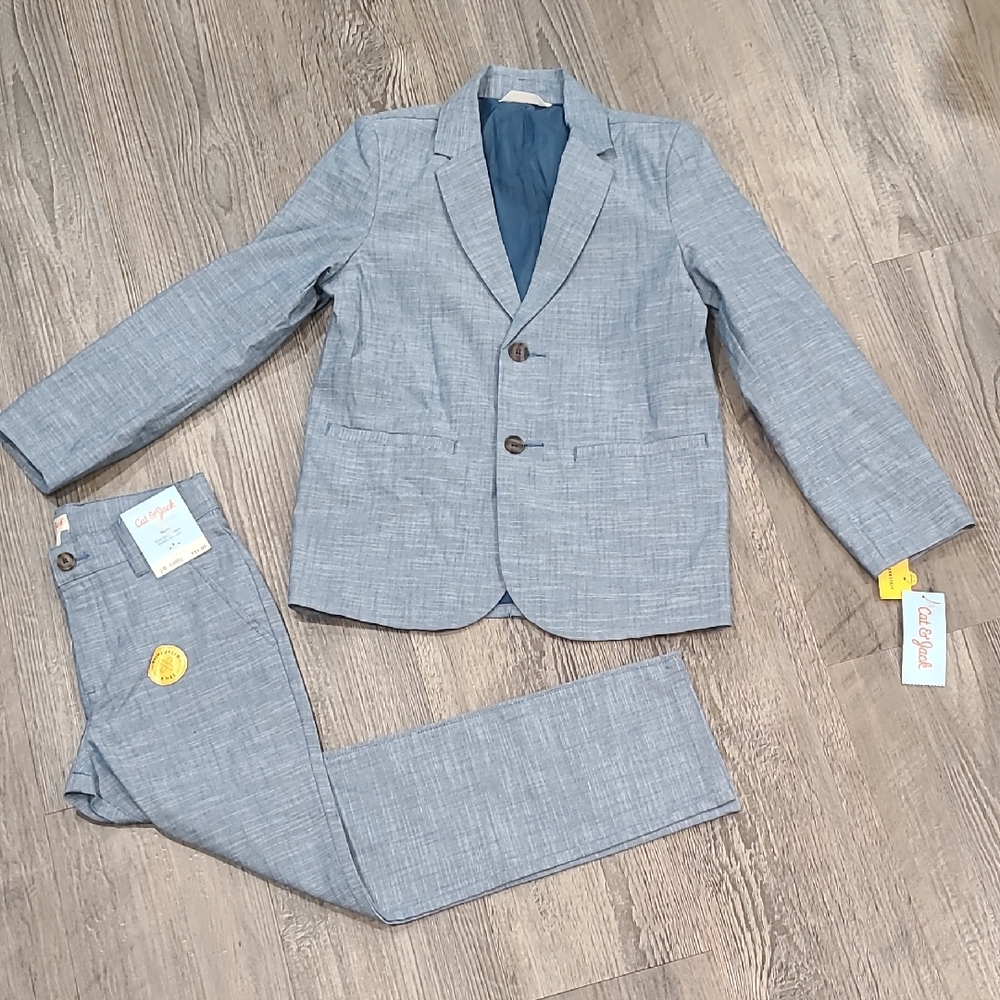 Cat & Jack Light Blue Kids Suit Set